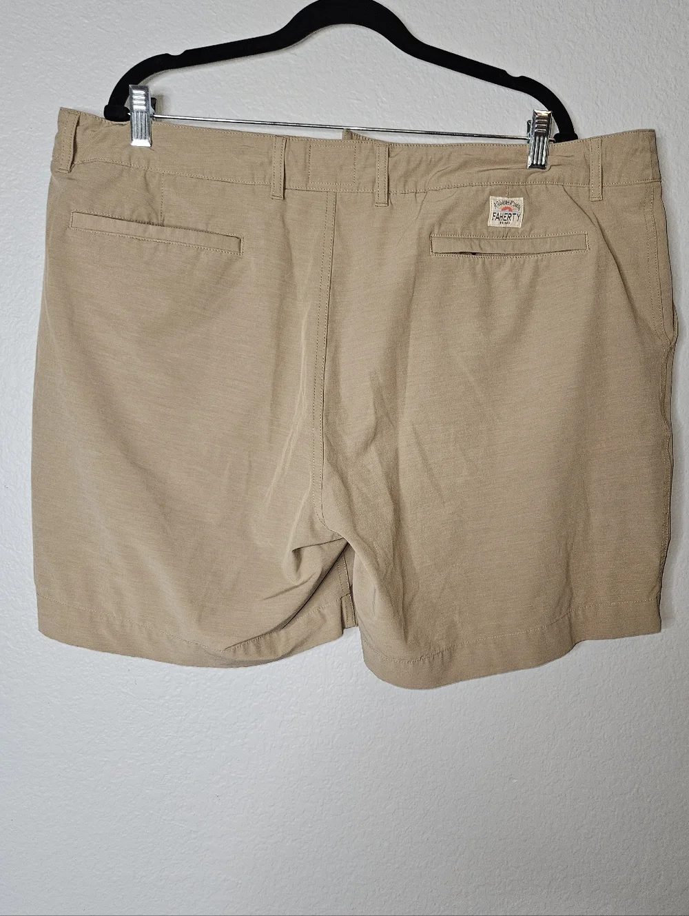 Faherty All Day Shorts Waist 42 Khaki Color